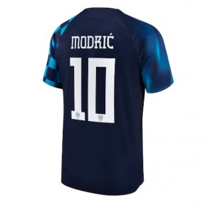 Maillot de foot Croatie Luka Modric #10 Extérieur Monde 2022 Manches Courte